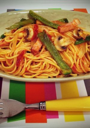 うまレピ！定番ナポリタン♩-レシピのメイン写真