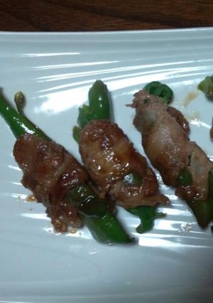 豚肉のピーマン巻き-レシピのメイン写真