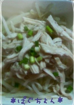 レンジで蒸し鶏 覚書目分量-レシピのメイン写真