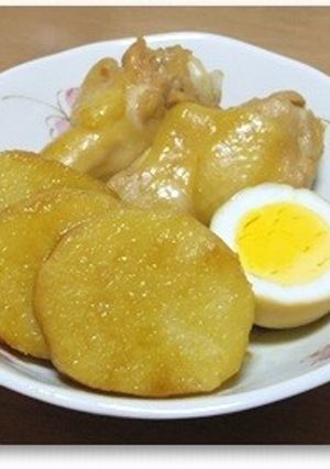 長芋と手羽元の甘辛煮-レシピのメイン写真