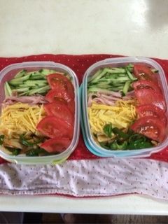 冷やし中華のお弁当-レシピのメイン写真