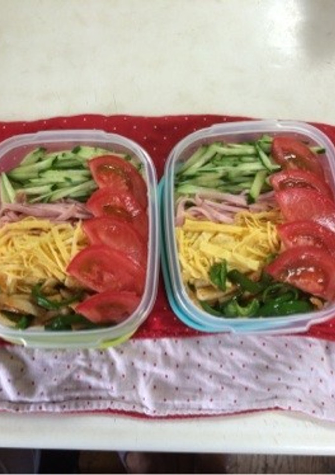 冷やし中華のお弁当-レシピのメイン写真