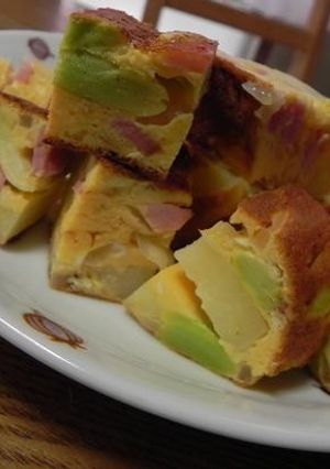 そら豆たっぷり★具だくさんチーズオムレツ-レシピのメイン写真