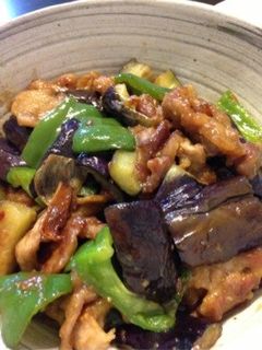 茄子とピーマンの豚肉ピリ辛味噌炒め-レシピのメイン写真