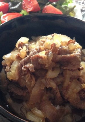 牛バラ肉丼-レシピのメイン写真