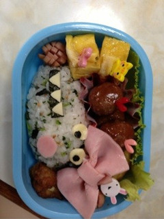 おめかしなワニちゃん♥キャラ弁-レシピのメイン写真