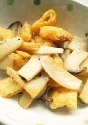 エリンギ油揚げの鶏ガラ炒め-レシピのメイン写真