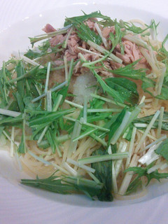 水菜とツナの大根おろしパスタ-レシピのメイン写真