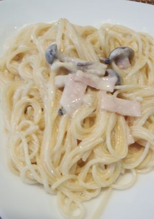 簡単♡ｶﾙﾎﾞﾅｰﾗ風ｸﾘｰﾑﾊﾟｽﾀ-レシピのメイン写真
