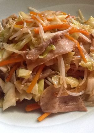 キャベツともやしと豚バラのスパイシー炒め-レシピのメイン写真