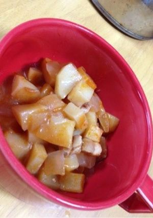 幼児食☆じゃが芋玉ねぎ鶏肉のケチャップ煮-レシピのメイン写真