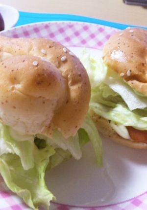 雛子の魚肉ハンバーガー♪(照り焼き風）-レシピのメイン写真