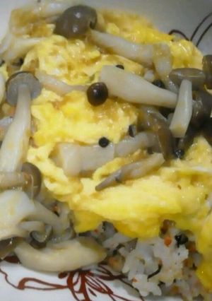 簡単混ぜご飯→＋αで和風オムライス★-レシピのメイン写真