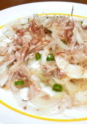 青じそ＆鰹節♪新玉ねぎとツナの和風サラダ-レシピのメイン写真