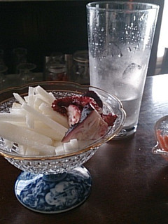 長芋たんざくとタコの梅風味-レシピのメイン写真