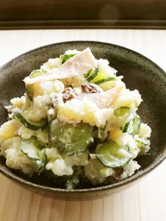 らっきょうと柚子こしょうdeポテトサラダ-レシピのメイン写真