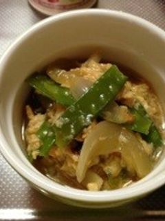 絹さやの卵とじ-レシピのメイン写真
