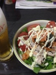 キムチサラダうどん-レシピのメイン写真