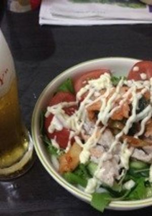 キムチサラダうどん-レシピのメイン写真