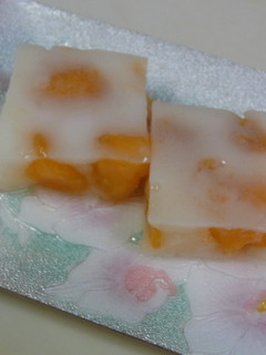 ☆旬のお菓子☆杏(あんず)の牛乳かん-レシピのメイン写真
