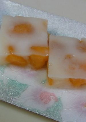 ☆旬のお菓子☆杏（あんず）の牛乳かん-レシピのメイン写真