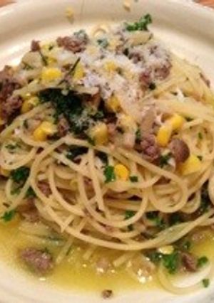 とうもろこしとチーズのスパゲティー-レシピのメイン写真