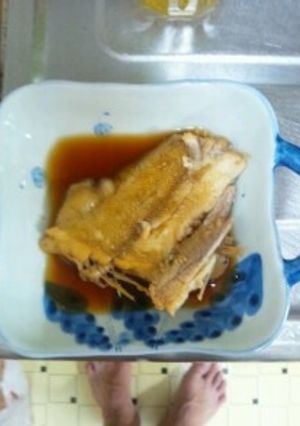 ６月３日晩飯　【カレイの煮つけ】-レシピのメイン写真