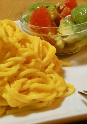 *かぼちゃのクリームパスタ*-レシピのメイン写真