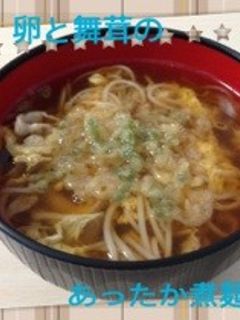 卵と天かすの煮込み素麺-レシピのメイン写真
