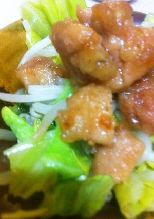 モリモリ*さっぱり甘辛チキンサラダ仕立て-レシピのメイン写真