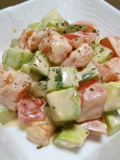 とっても簡単!アボカドのゴロゴロサラダ-レシピのメイン写真