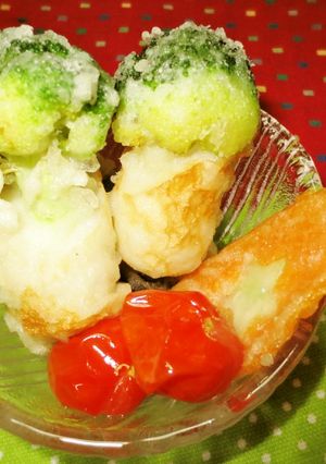 ブロッコリーがちくわ切り株の中に…-レシピのメイン写真