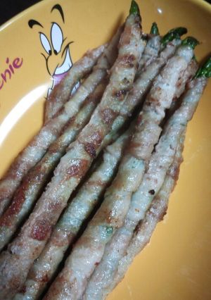 豚バラのクルクルアスパラ♪-レシピのメイン写真