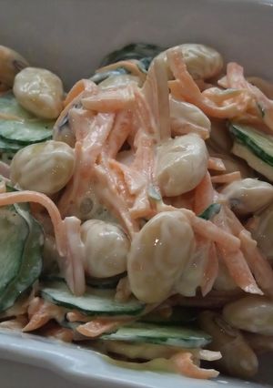 大豆の煮豆✿マヨネーズサラダ-レシピのメイン写真