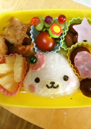 簡単☆まめゴマキャラ弁-レシピのメイン写真