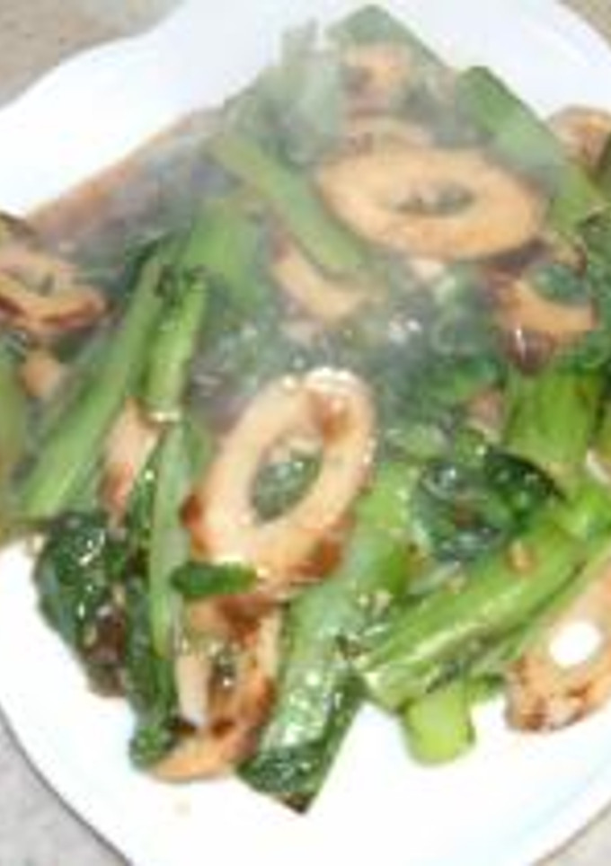 青菜とちくわのオイスター炒め-レシピのメイン写真