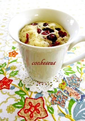 マグでクランベリーチョコチップケーキ-レシピのメイン写真