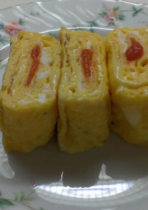 お弁当に☆オムレツ味の卵焼き♪-レシピのメイン写真