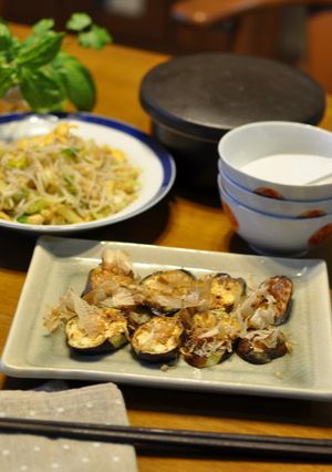 シンプル♪焼きなすの醤油かけ-レシピのメイン写真
