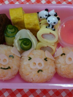 ☆キャラ弁☆...3匹のこぶた-レシピのメイン写真
