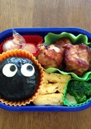 まっくろくろすけ簡単キャラ弁❗️-レシピのメイン写真