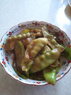 さやえんどうのポン酢炒め-レシピのメイン写真