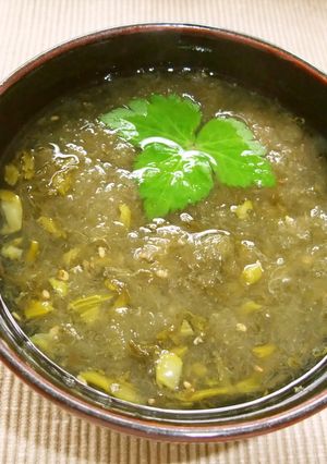 とろろ昆布と高菜漬けの即席汁✿-レシピのメイン写真