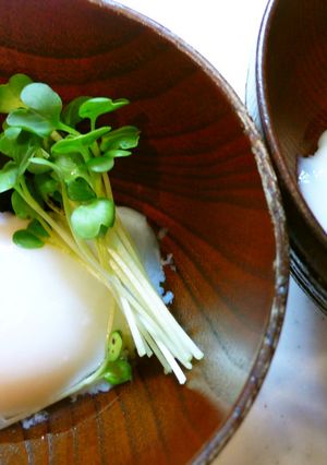 簡単!美味しい♫温泉玉子の味噌汁-レシピのメイン写真