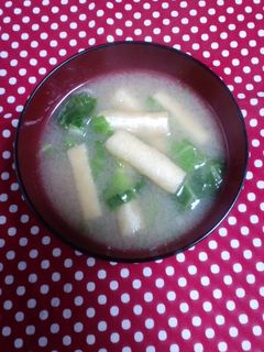 キャベツと油揚げのお味噌汁-レシピのメイン写真