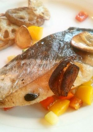 ワラサのポワレ～彩り野菜を添えて～-レシピのメイン写真