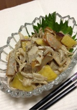 煮物じゃないよ♪舞茸とさつま芋のサラダ-レシピのメイン写真
