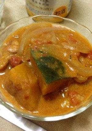 鶏肉と南瓜と玉ねぎのココナッツトマト煮-レシピのメイン写真