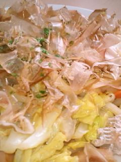 楽ちん塩昆布とおかかの焼うどん-レシピのメイン写真