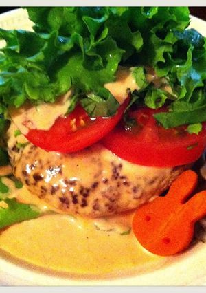 ポークハンバーグ菜摘野菜サウザン風-レシピのメイン写真
